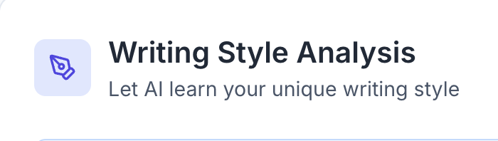 AI Writing Style Analysis